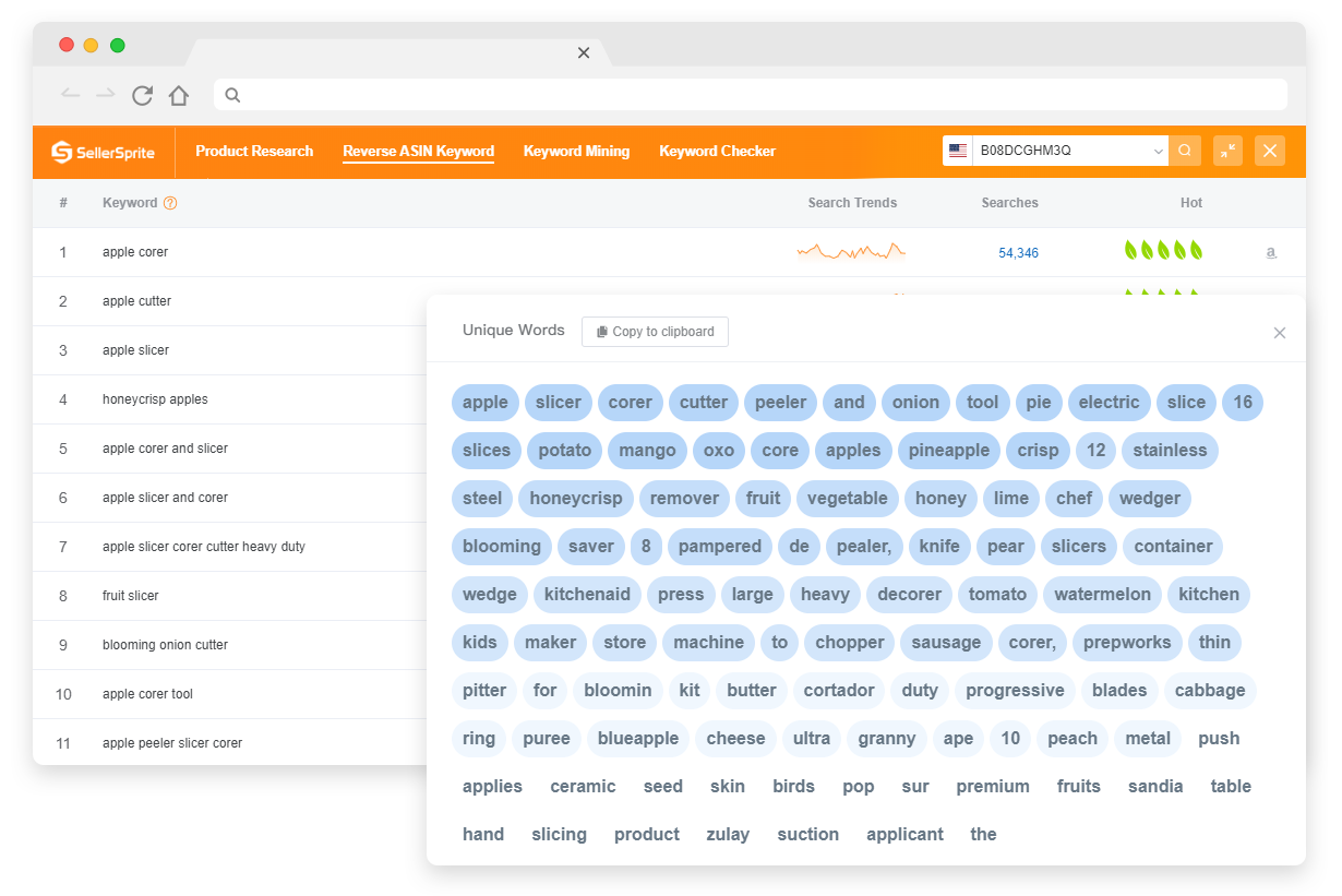 SellerSprite ASIN Reversing Check Tool Image 3