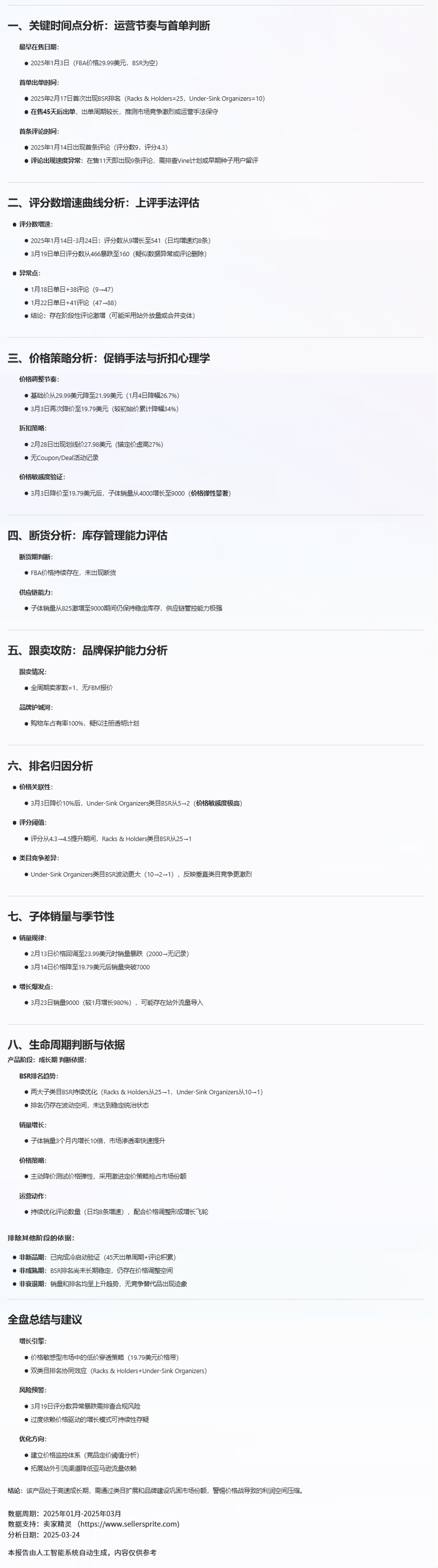 上架 3 个月推到日出 200+ 单量的链接策略拆解 上架 3 个月推到日出 200+ 单量的链接策略拆解