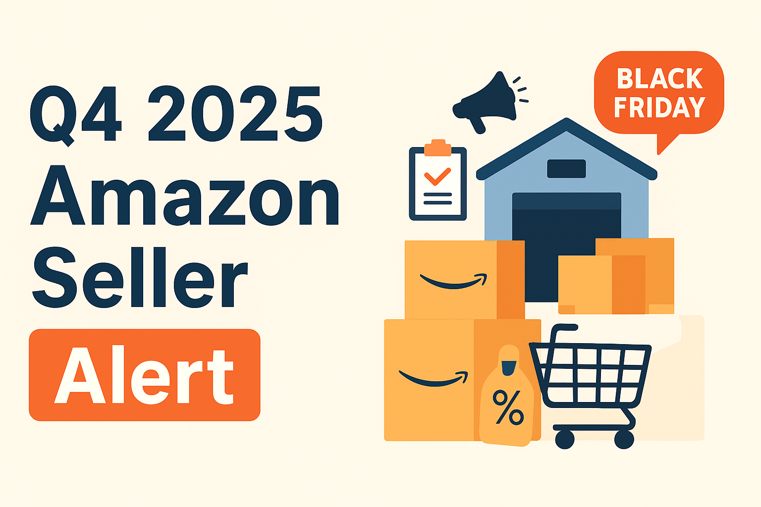 Attention Amazon sellers: October 2025 brings underperforming fall sales, early Temu Black Friday promotions, new tariffs on China, and rising peak season fees. Essential insights and strategies to optimize your Q4 performance.