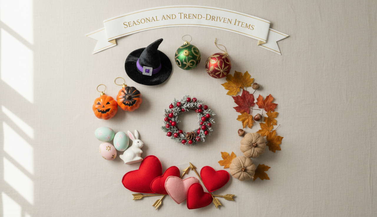 A photo of seasonal products