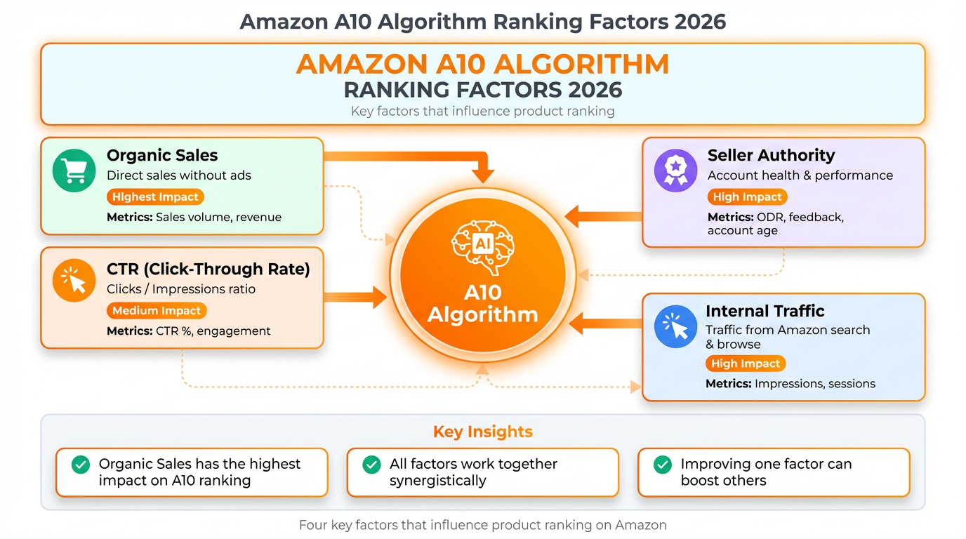 Amazon A10 Algorithm Ranking Factors 2026]