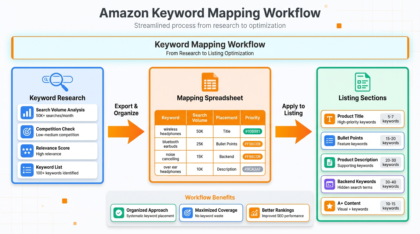 Amazon Keyword Mapping Workflow