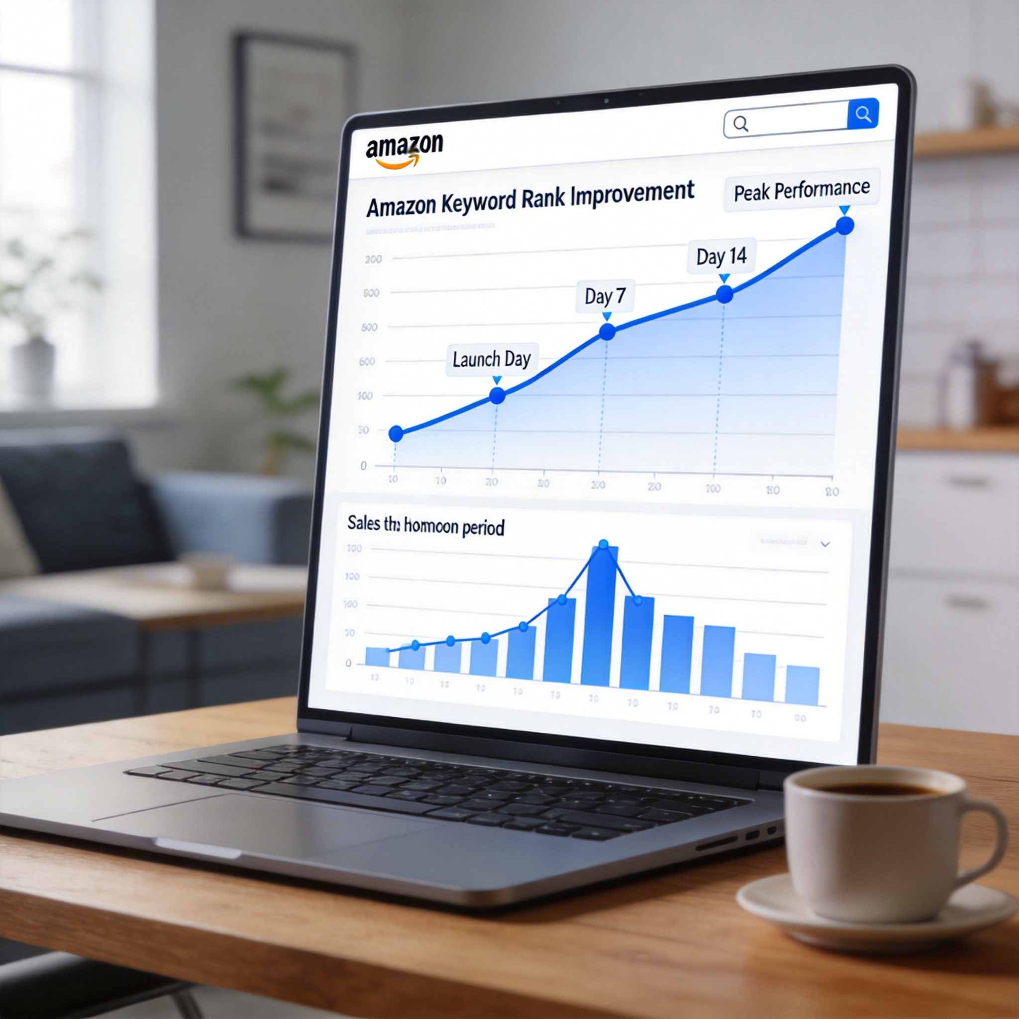  Amazon keyword rank improvement during honeymoon period