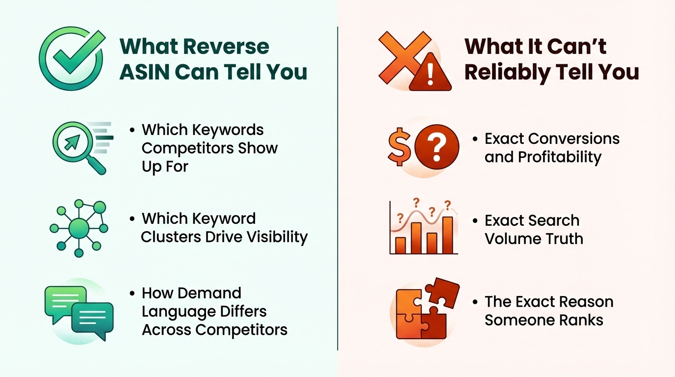 What reverse ASIN can and cannot reveal about Amazon competitors