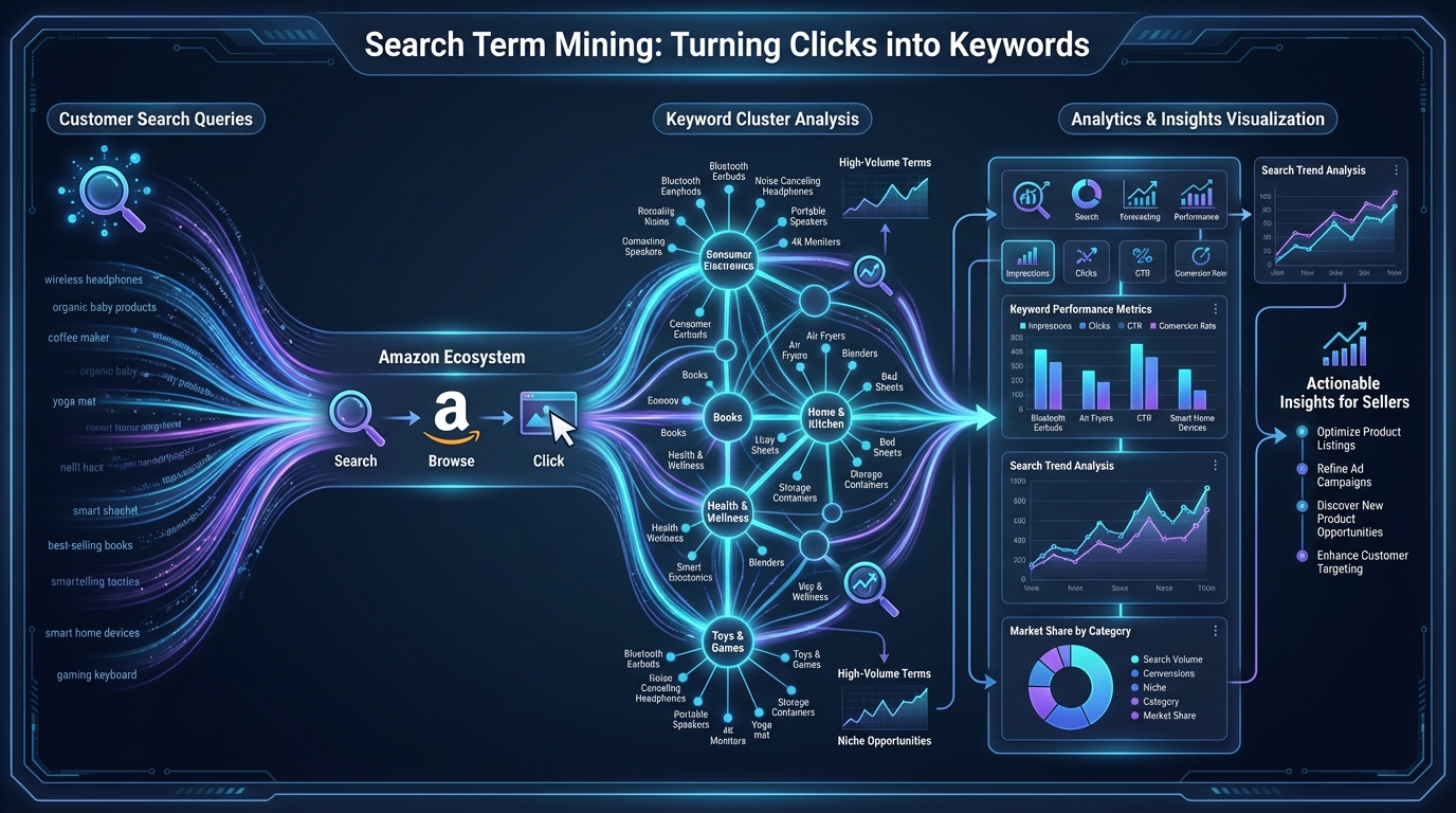 Search Term Mining: Turning Clicks into Keywords – Data Flow Visualization