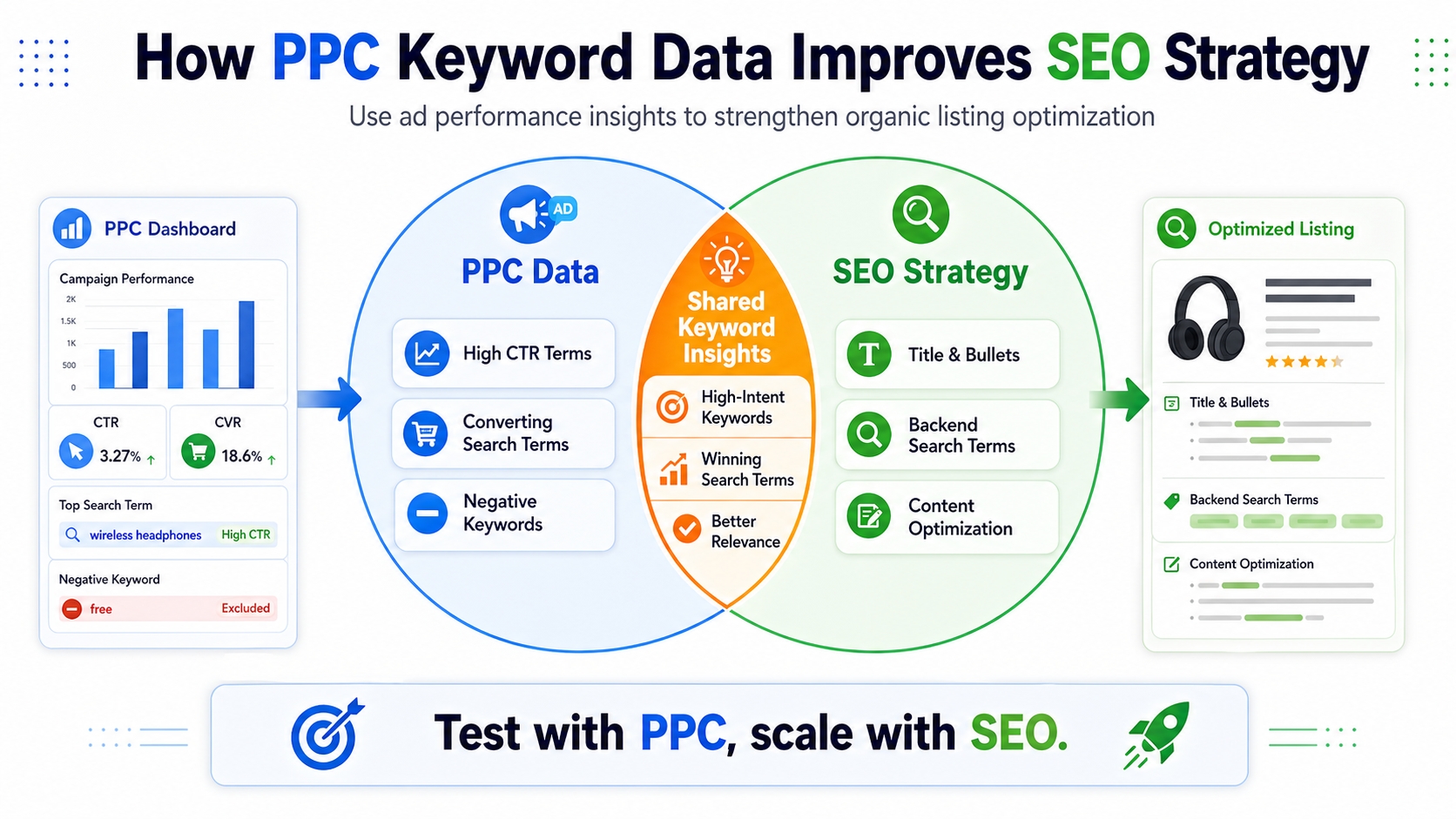 How Amazon PPC keyword data informs SEO content strategy