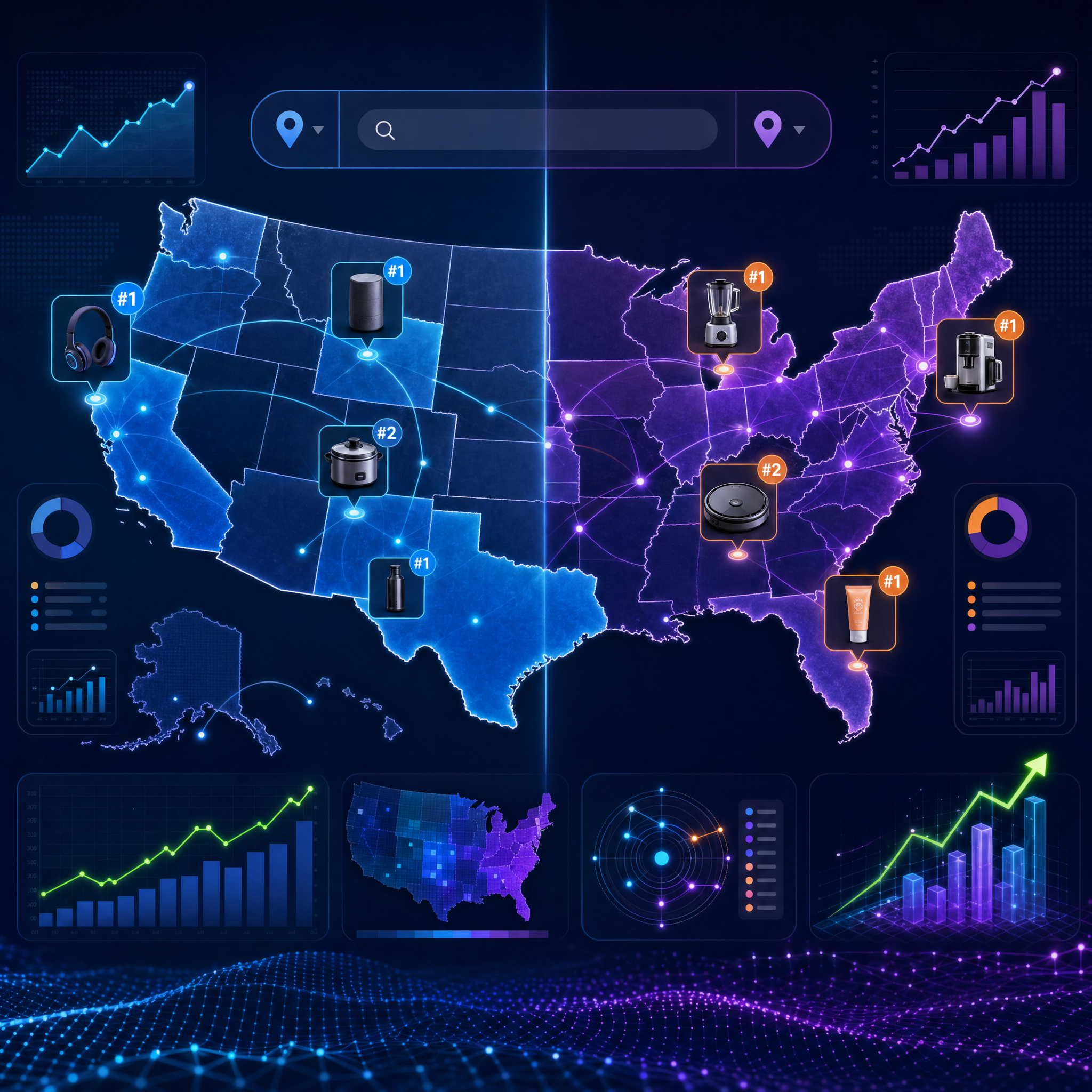 Geo-Ranking: Do Rankings Change by Location? – Example of regional variation in Amazon search results