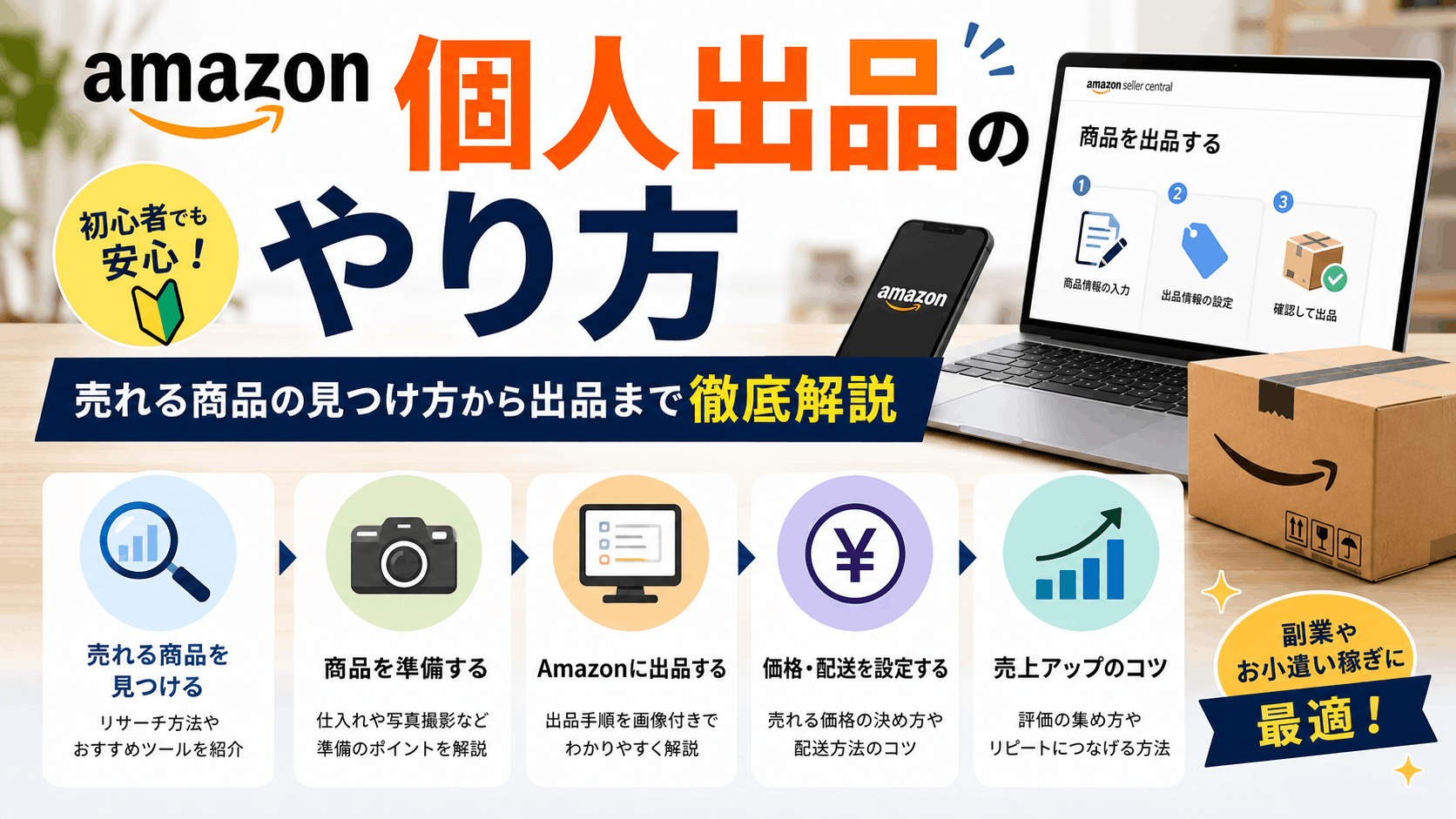 Amazon個人出品のやり方を徹底解説記事