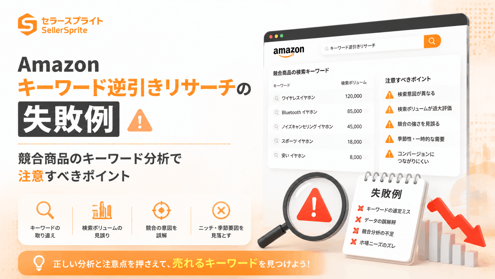 Amazonキーワード逆引きリサーチの失敗例