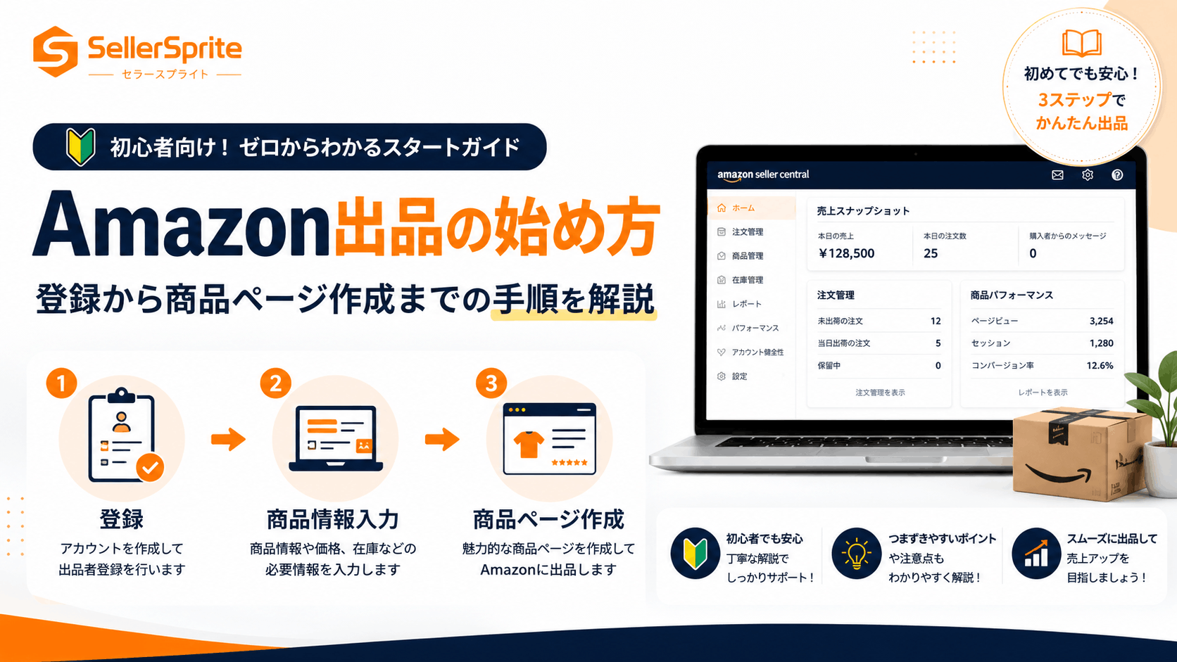 Amazon出品の始め方｜登録から商品ページ作成までの手順を解説